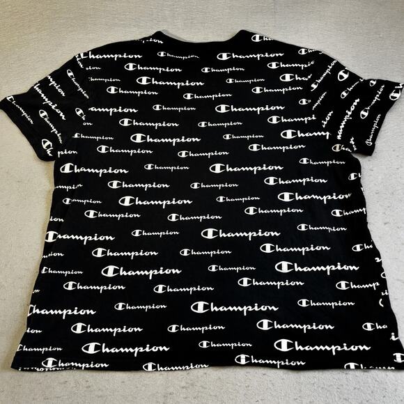 Vtg Champion Sportstyle Shirt Mens XXL All Over Logo Retro Sportswear Skater - Picture 6 of 7